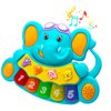 Baby Piano Toys, Baby Music Toys Baby Light Up Toys for 12 18 36 Months, Baby Girl Toys Infant Toys, Baby Einstein Musical Toys (Elephant)