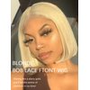 liddywig 613 Blonde Bob Wig Human Hair 13x4 Blonde Lace Front Bob Wigs Human Hair Pre Plucked With Baby Hair 180% Density Glueless Honey Blonde Short Bob Wig For Women 12inch