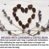 Olivia Care Exfoliating Bar Soap, Coffee Beans, 100% Natural, Organic Ingredients, Clean Energize Mind Body, Full of Vitamin & Antioxidants (Lavender Latte)