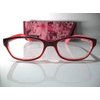 Foster Grant"Carlee" Red Burgundy Reading Glasses +2.00