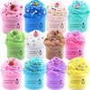 KUALUDJIT Butter Slime Toys Kit 12Pack, Fidget Toys Educational Toys, Super Soft & Non-Sticky,Stress Relief for Girls and Boys Age6-12 Party Favors and Birthday Christmas Slime