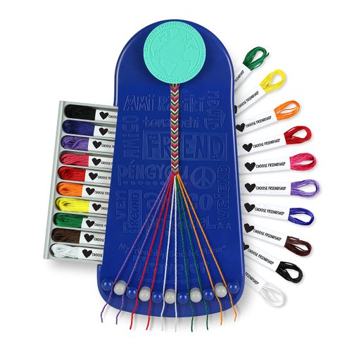 Choose Friendship, My Friendship Bracelet Maker®, an American Original | 20 Pre-Cut Threads - Makes Up to 8 Bracelets | Craft Kit, Kids Jewelry-Making Kit, Gifts for Girls 8-12