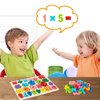 Number Puzzle Wooden Puzzles for Toddlers 1 2 3 4 5 Year Old, Shape Learning Puzzles Toys with Puzzle Board & Number Blocks, Preschool Educational for Girls Boys