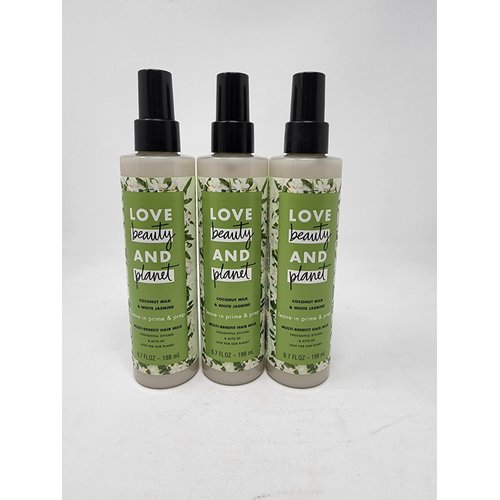 Love Beauty And Planet Coconut Milk & White Jasmine Leave in Prime and Prep Hair Milk PACK OF 3