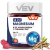 VEV 14-in-1 Magnesium Complex Gummies – with Ashwagandha, L-Theanine, D3 & Zinc – Cortisol Supplements for Women – 90 Sugar-Free Vegan Magnesium Glycinate Complex Gummies