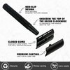 Matte Black Double Edge Safety Razor for Men, with 10 Platinum Coated Double Edge Safety Razor Blades, Single Blade Razor for Men Shaving, Reusable Travel Essentials Women Razor