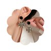 Sttiafay Vintage Black White Checkered Earrings Geometric Square Drop Earrings Square Checkered Earrings Black Disc Stud Earring Jewelry for Women