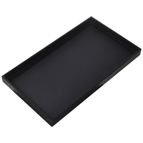 Regal Pak 3-Piece 1 -Inch Deep Black Full Size Plastic Stackable Jewelry Tray 14 3/4" X 8 1/4" X 1"H