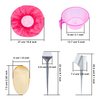 eBoot Hair Coloring Dyeing Kit Hair Dye DIY Tool, Dye Brush Comb Mixing Bowl Ear Caps Shower Cap Disposable Gloves Cape and Elastic
