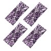 Jinshining 4Pcs Purple Fashion Women Leopard Print Cross Elastic Headband Gym Hairband Hair Women's Fashion Headbands Hair Accessories Hair Care