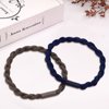 MEMOVAN Hair Tie Bracelets 24pcs Boho Hair Ties for Women Girls Ponytail Holders Seamless Braided Hair Bands Elastic Hair Ties Cotton No Crease Hair Band for Thick Thin Hair Curly Hair