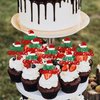 Rsstarxi 24 Pack Merry Christmas Cupcake Toppers Red Green Glitter Santa Hat Merry Christmas Cupcake Picks for Christmas Theme Xmas Holiday Kids Birthday Party Cake Decorations Supplies