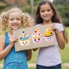 T-Antrix 24 Sheets Make Your Own Cupcake Stickers Make A Face Stickers for Kids Toddlers with DIY Craft Stickers Kids Party Favor Supplies Crafts