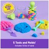 Kinetic Sand, Squish N’ Create Playset, 13.5oz Play Sand (Blue, Yellow & Pink), 5 Tools, Stocking Stuffers & Christmas Gifts for Kids Ages 3+