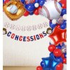 Kwuz Baseball Balloons Baseball Party Decoration | Baseball Sports Theme Birthday Party Supplies Favors 20Inch Foil Mylar Navy Blue Red White Sports Balloon Arch Kits