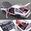 Mzexoma 1/24 Diecast Cars Initial D Toyota Trueno AE86 Car Model, Sports Car Toys for Kids and Adults,Pull Back Vehicles (Black-Type C)