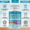 8 in 1 Immune Defense Support, Immunity Capsules Supplement Booster with Echinacea Zinc 50mg, Vitamin C , D3 5000 IU, Turmeric Curcumin & Ginger, Echinacea - Allergy Relief for Kids Adults (1 Pack)
