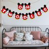 Dalaber Oh Twodles Banner, Happy 2nd Birthday Party Decor for Boys, Red Mouse 2nd Birthday Party Decorations Supplies, Red,Black