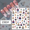 God Jesus Nail Art Stickers Decals, Christ Virgin Maria Love Cupid Angel Satan Nail Self-Adhesive Sticker Designs, Holographic 3D Angel Nail Transfer Decal for Women Girls Manicure Tips Decorations