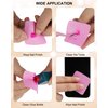 Rolybag Lint Free Nail Wipes 400Pcs Nail Polish Remover Wipes Eyelash Extension Glue Wipes Lint Free Wipes for Lash Extensions and Nail Art Supplies (Pink)
