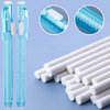 36 Pieces Eraser Pen Retractable Mechanical Eraser Pen Include 6 Packs Eraser Pen and 30 Erasers Refill for School Office Painting Writing (Clear Color)