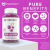 PUREFINITY Elderberry Gummies – Double Strength Immune Support Gummy Vitamins, Zinc Supplement & Vitamin C Supplement – Sambucus Black Elderberry 150mg Antioxidant for Adults & Kids – 60 Gummies