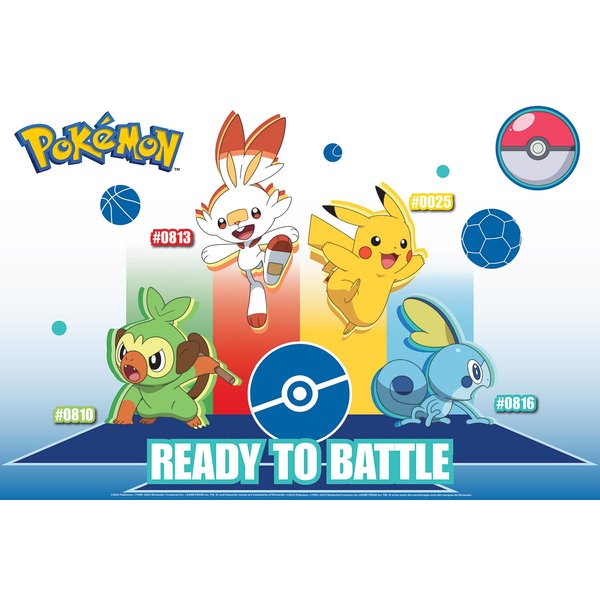 Buffalo Games - Pokemon - Floor Puzzle - 50 Piece Jigsaw Puzzle for Families -Challenging Puzzle Perfect for Game Nights - Finished Size is