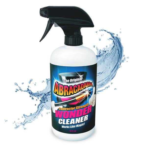 Abracadabra® Contractor Strength Wonder Cleaner - As Seen on TV - 16 fl oz - Gunk & Build up Remover - Removes Tar, Adhesives, Gum, Stickers, Sap, Oils & More on Most Surfaces - Better Stronger Faster