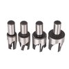 Rocaris 8pcs Wood Plug Cutter Drill Bit Set Straight and Tapered Taper Cutting Tool Cork Drill Bit Knife 6mm 10mm 13mm 16mm
