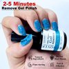 LOUINSTIC Gel Nail Polish Remover -Quickly Remove Gel Polish in 2-5 Minutes(2pcs)
