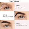 GEUUFEA 2-in-1 Eyebrow Mascara, Waterproof Eyebrow Pen, Quick-drying & Long-Lasting Eyebrow Fuller, Smudge-proof Eyebrow Shaping Pen