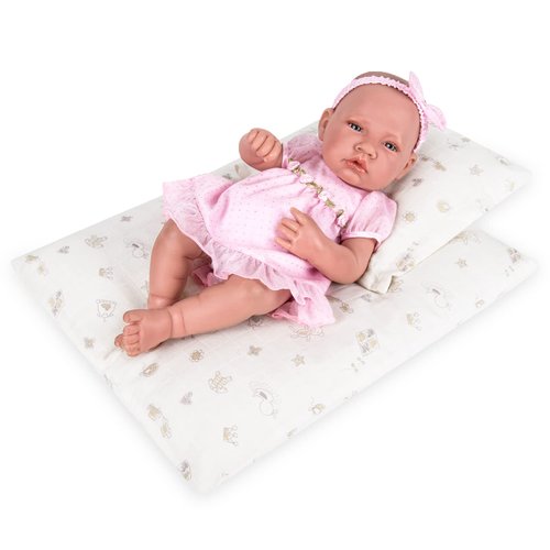 18 Inch Doll Bedding 2 Pc. Set - Reversible Print Baby Doll Bedding Accessories with Comforter and Pillow - Fits American Girl Dolls and Other 18 Inch Dolls Holiday