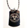Zombie Outbreak Response Team Zort Z.o.r.t New Classic Biohazzard Logo Symbols - Military Dog Tag Luggage Tag Key Chain Metal Chain Necklace