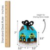 Big Dot of Happiness Smash and Crash - Monster Truck - Square Favor Gift Boxes - Boy Birthday Party Bow Boxes - Set of 12