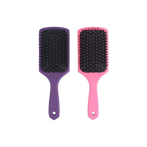 Mantello Detangling Paddle Brush for Curly and Thick Hair (2 PACK)