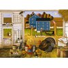 Buffalo Games - Charles Wysocki - Turkey in The Straw - 500 Piece Jigsaw Puzzle for Adults Challenging Puzzle Perfect for Game Nights - Finished Puzzle Size is 21.25 x 15.00