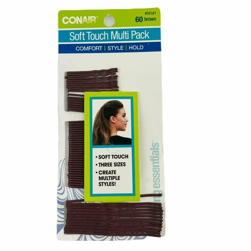 BOBBY PINS SOFT TCH BRN 60 CT