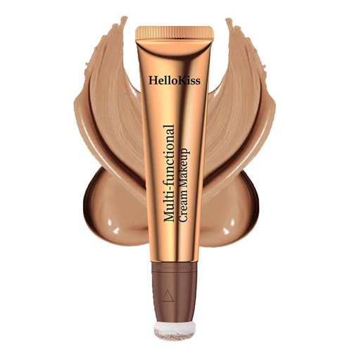 Liquid Contour Beauty Wand, Liquid Contour Stick with Cushion Applicator, Lightweight Blendable Silky Cream Contour Stick Bronzer Wand, Professional Waterproof Face Body Contour Makeup （01）