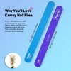 Karroy Nail File and Buffer for Natural Nails Dual Sided 2 Steps Shorten and Shape Nail Tools 20pcs 240/320 Grit
