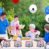 Hegbolke Hockey Party Supplies Serve 20-81Pcs Plates Napkins Tablecloth Forks Set for Kid's Hockey Fans Birthday Gameday Hockey Theme Party Decorations