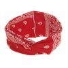 DINPREY Assorted Paisley Print Wide Bandana Knot Headbands Criss Cross Head Wrap Hair Band (4 Colors Pack A)