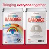 BioSwiss Bandages, Rainbow Shaped Self Adhesive Bandage, Latex Free Sterile Wound Care, Fun First Aid Kit Supplies for Kids, 50 Count