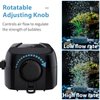 Uniclife Aquarium Air Pump Adjustable Quiet Oxygen Aerator Pump with Air Stone Airline Tubing Check Valve and Connector Accessories for Small Fish Tanks Ponds