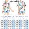 LA LEELA Button Down Shirt for Women Casual Summer Beach Party Colorful Blouses Shirt Blouse Short Sleeve Tropical Vacation Dress Shirts Tank Top Women XL Palm Tree View, Orange