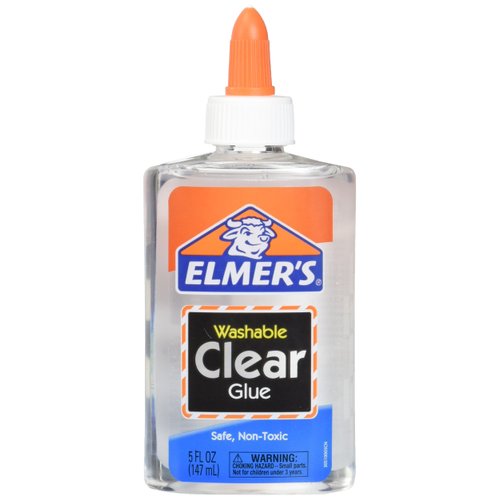 Elmer's E305 Washable School Glue, 5 oz Bottle, 4 Pack, Clear