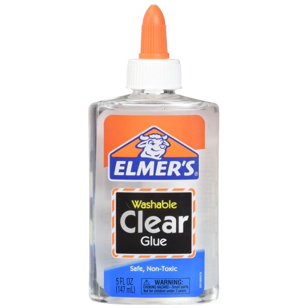 Elmer's E305 Washable School Glue, 5 oz Bottle, 4 Pack, Clear