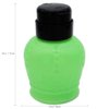 Beauticom 250ml/8oz Opaque Green Crown Shaped Push Down Liquid Dispenser Bottle for Nail Acrylic Acetone Liquid Polish Remover Bottle Tool