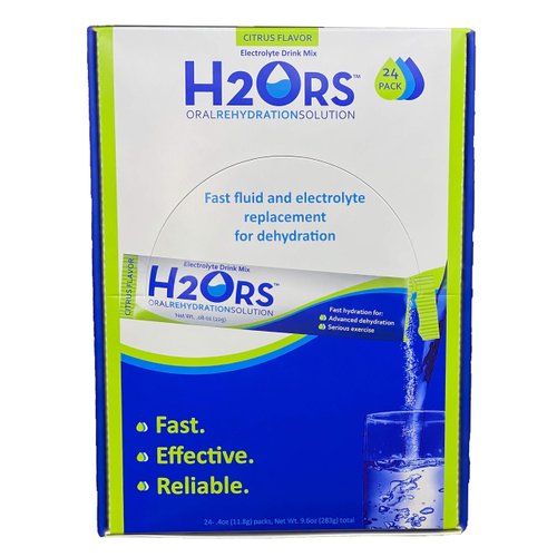 H2ORS Electrolyte Drink Powder: Citrus (24 Pack)