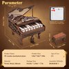 3D Wooden Puzzles for Adults, Playable Piano Model Kit 1:20 Scale Building, 3D Puzzles Wooden Music Box, Magic Wooden Building Kits Piano Christmas Birthday Gifts for Adults Teens