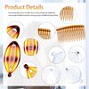 18 Pieces Banana Hair Clips Classic Hair Comb Clips Fishtail Hair Clip Ponytail Banana Hair Clips for Women Girls, 6 Styles